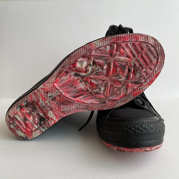 Converse All Star Chuck Taylor Womens US 6 Black Hidden Heel Wedge Crayon Bottom - Picture 9 of 9